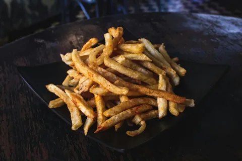 Hand cut fries Hand cut fries