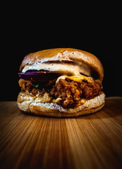 Spicy chicken burger Spicy chicken burger